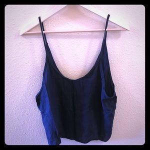 Brandy Melville dark blue crop top